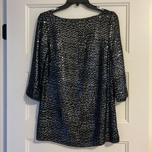 Tory Burch Sequined Black Tunic